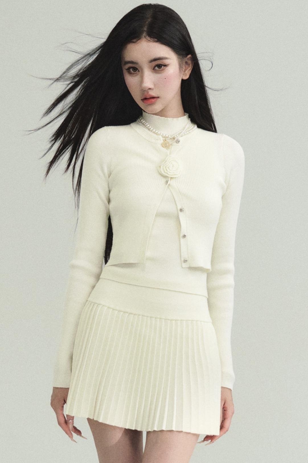 French Knitted Three-piece Set