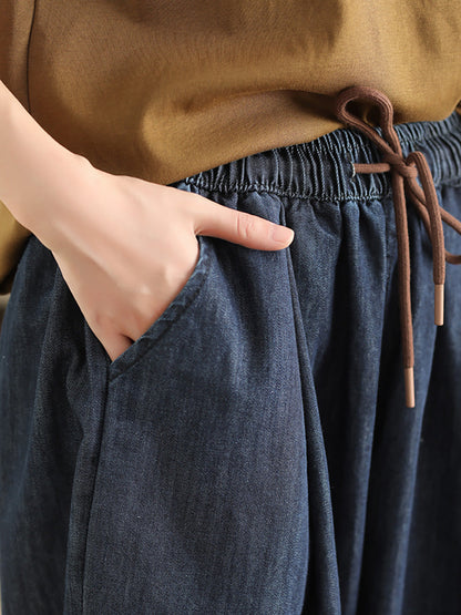 Summer Denim Loose Harem Pants Fd003