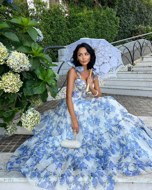 Sophia Blossom - Tie-strap Maxi Dress