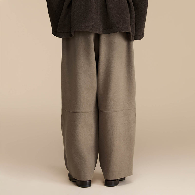 Drawstring Waist Wide-leg Pants