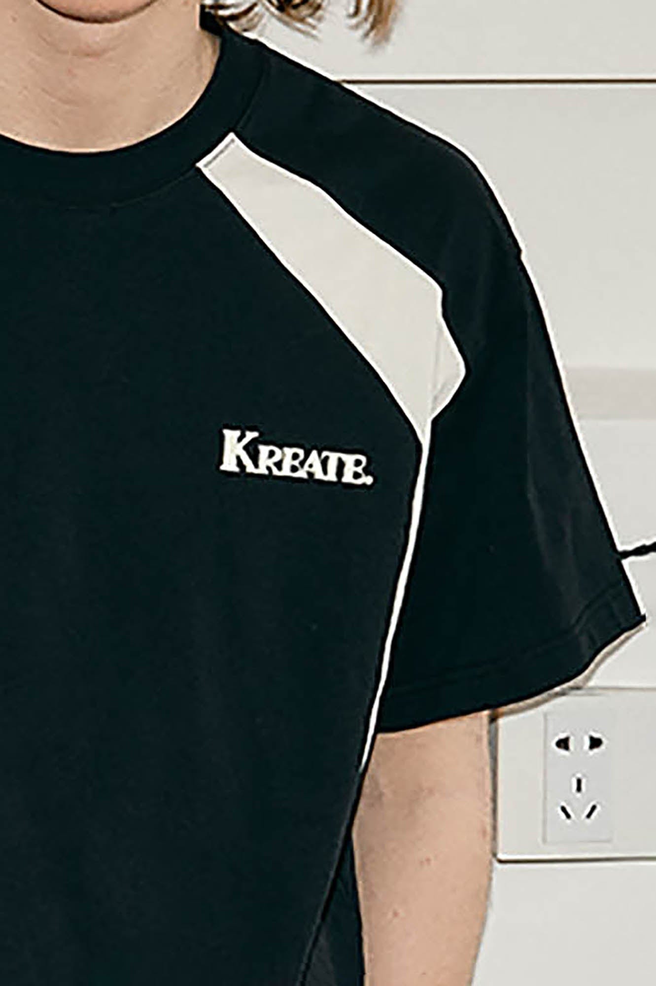 Contrast Panel Sport T-shirt