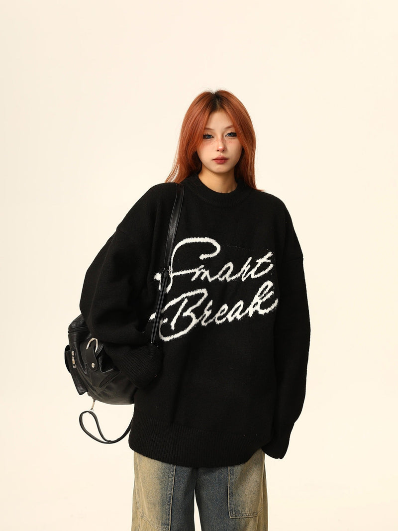 Smart Break Oversized Sweater Jacket