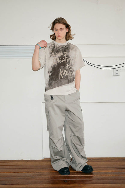 Distressed Graphic Print T-shirt