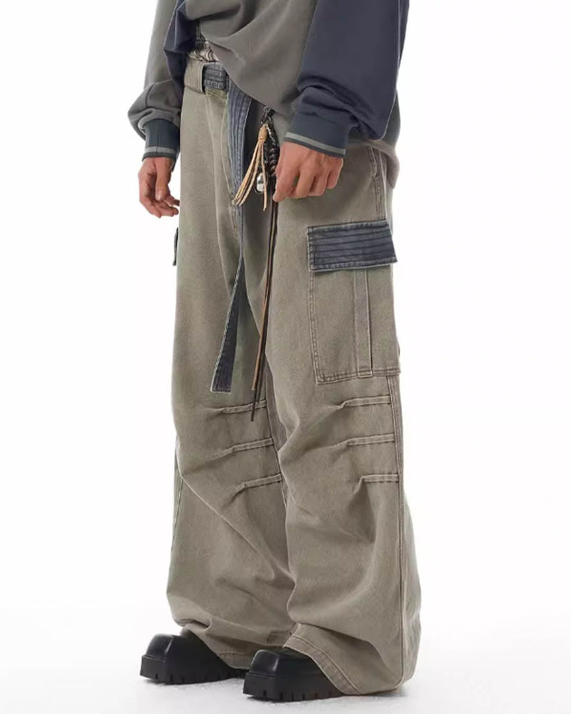 Contrast Pocket Cargo Combat Pants