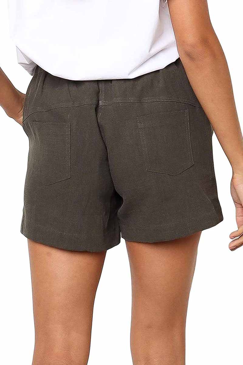 Adjustable Waist Cotton Shorts