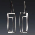 Silver Hollow Thin Earrings