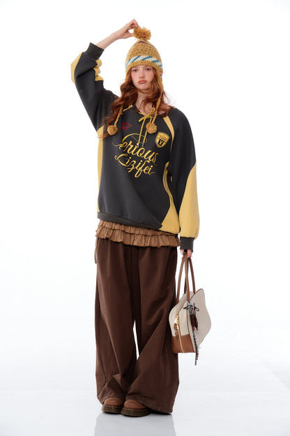 Varsity Letter Raglan Sweatshirt