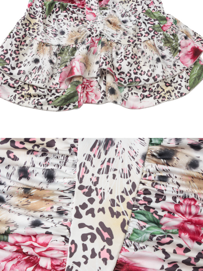 Evie Tropical Leopard Mini Dress
