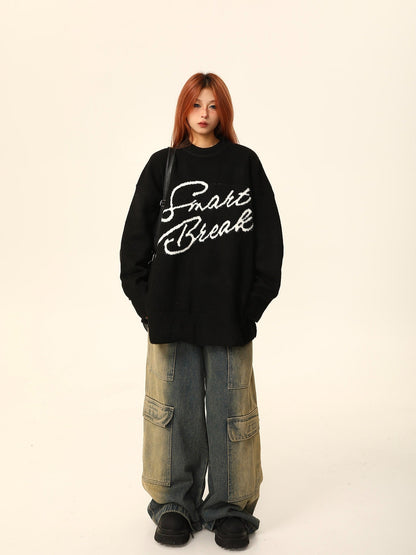 Smart Break Oversized Sweater Jacket