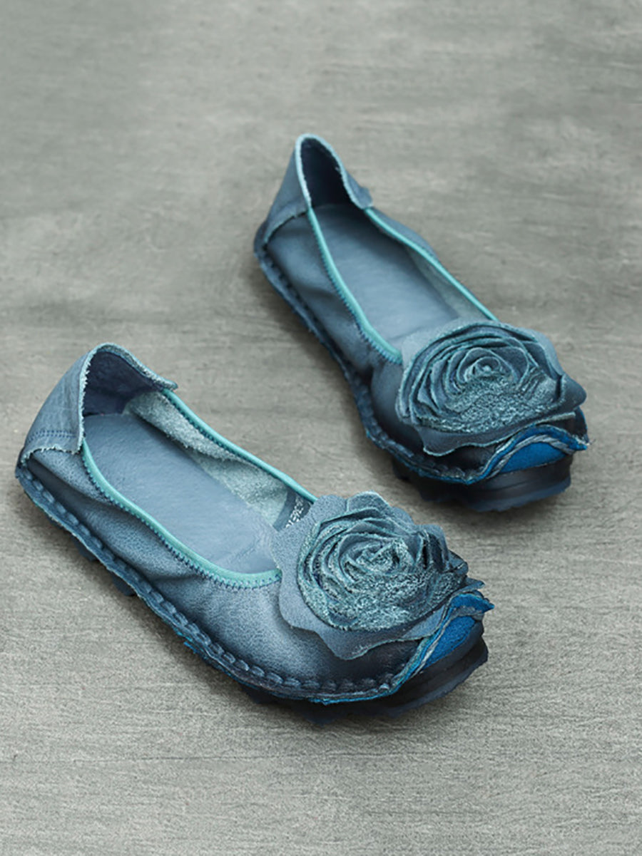 Summer Flower Leather Shoes Pp1033