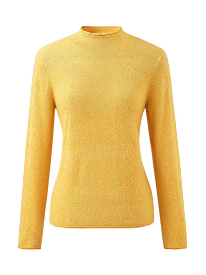 100% Cashmere Round Neck Knit Sweater