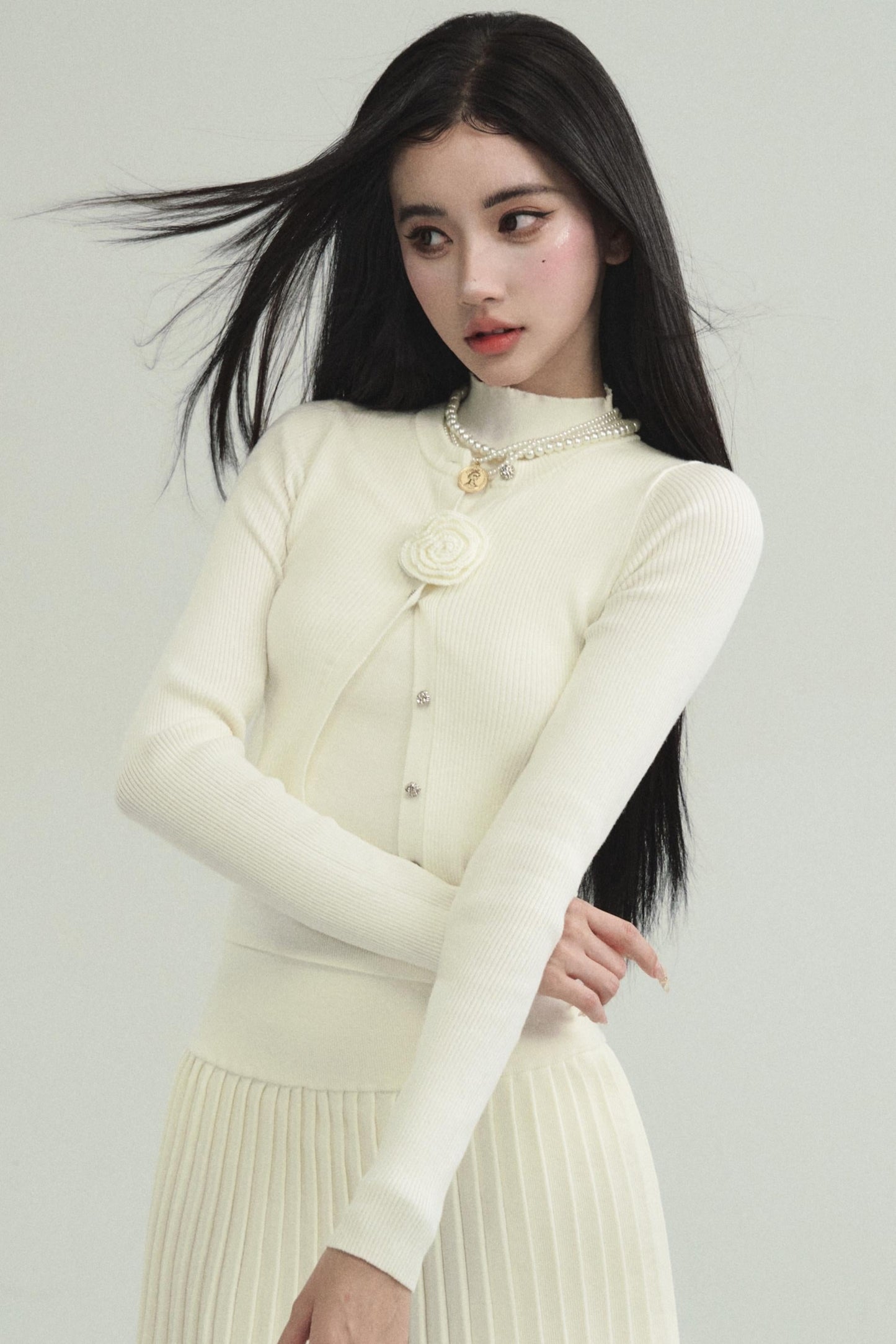 French Knitted Three-piece Set