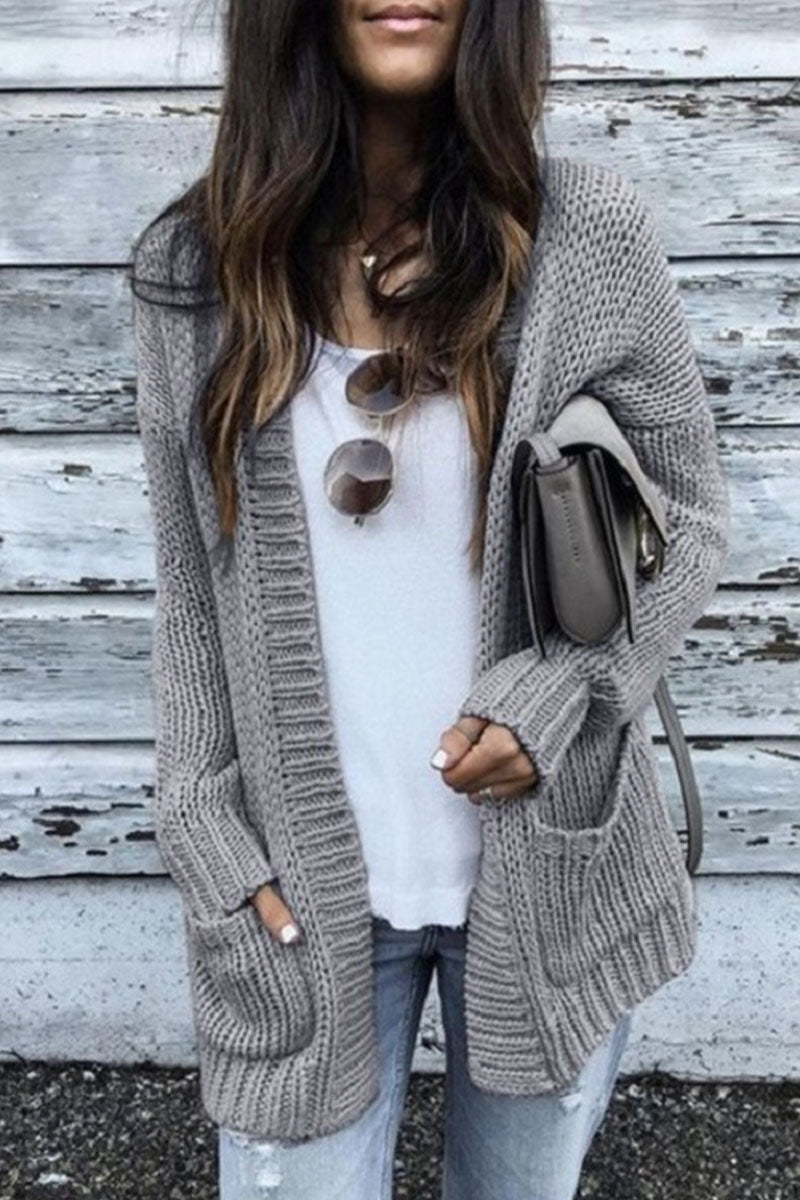 Cardigan Conventional Collar Sweaters (5 Colors)