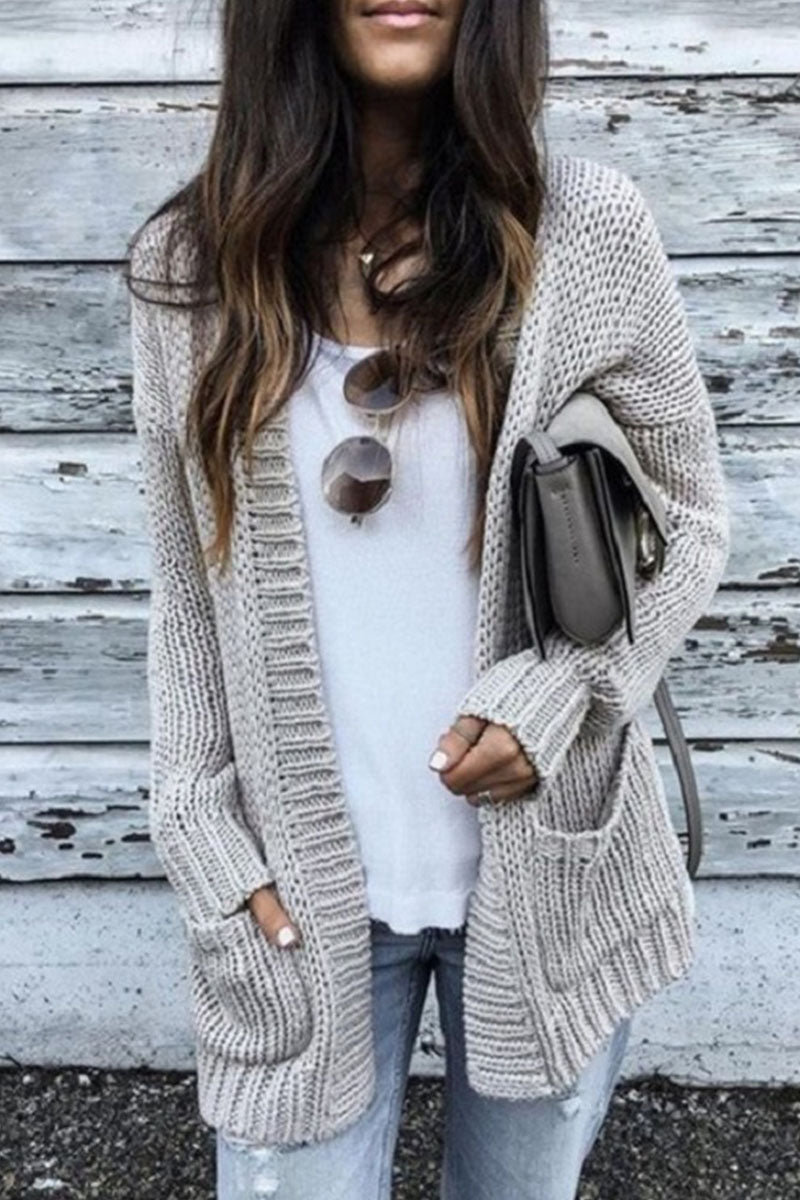Cardigan Conventional Collar Sweaters (5 Colors)