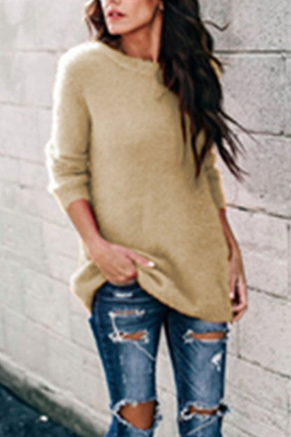 Street O Neck Sweaters(12 Colors)
