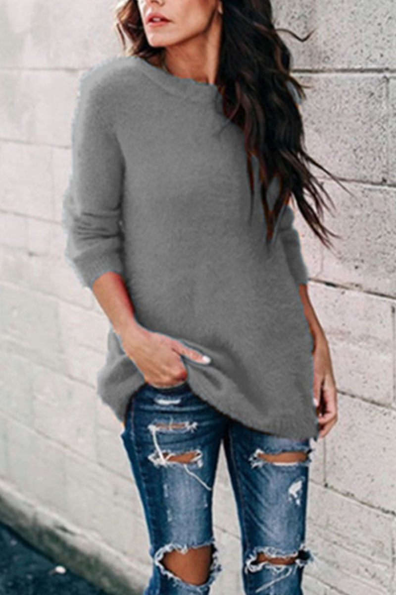 Street O Neck Sweaters(12 Colors)