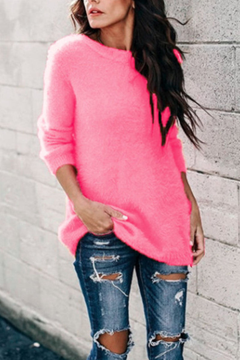 Street O Neck Sweaters(12 Colors)