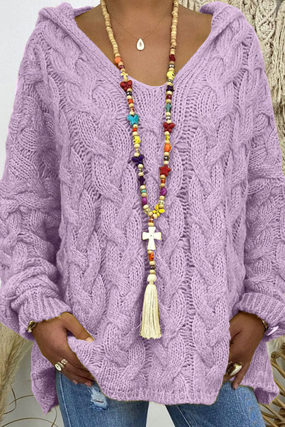 Street Patchwork Hooded Collar Sweaters(16 Colors)