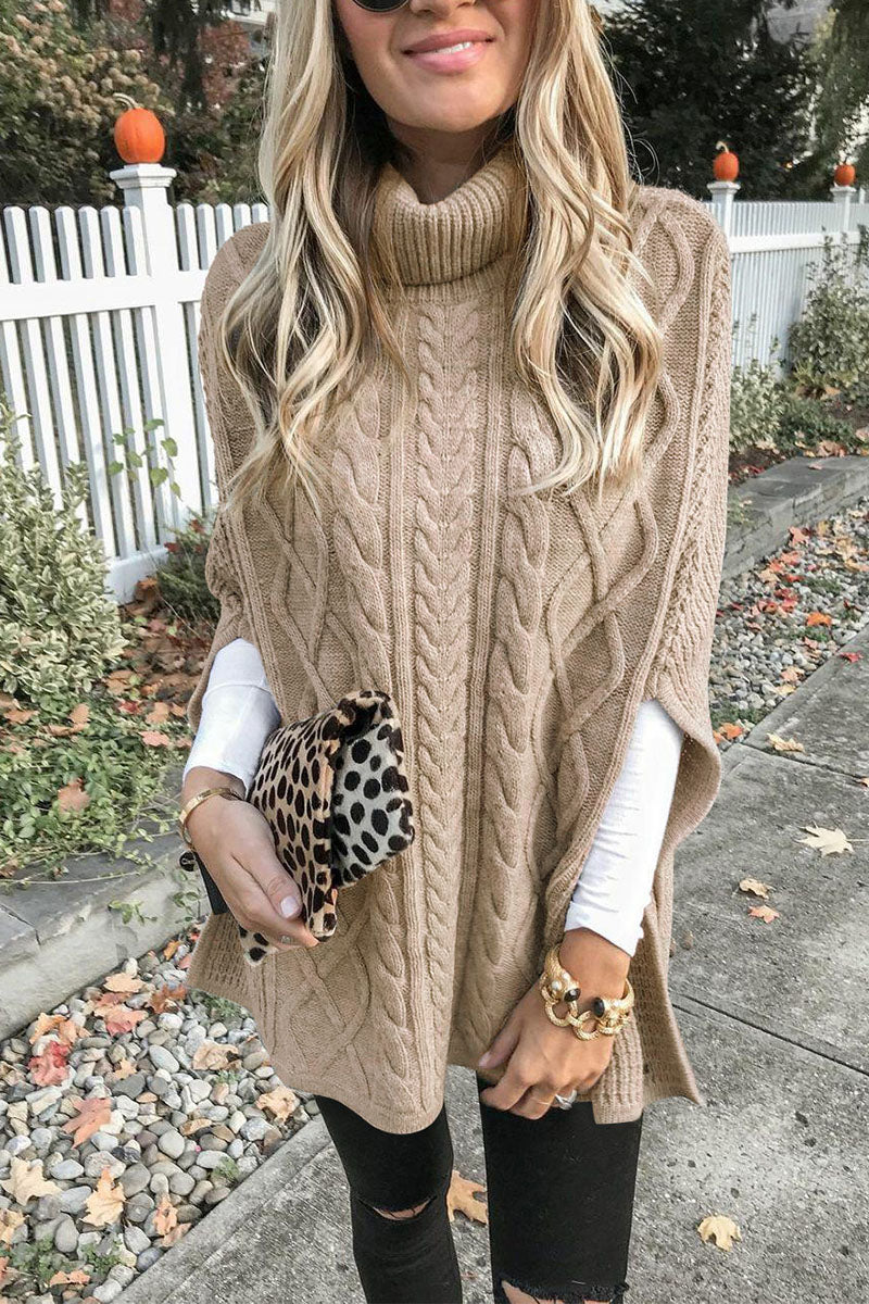 Street Loose Color Turtleneck Sweaters(7 Colors)