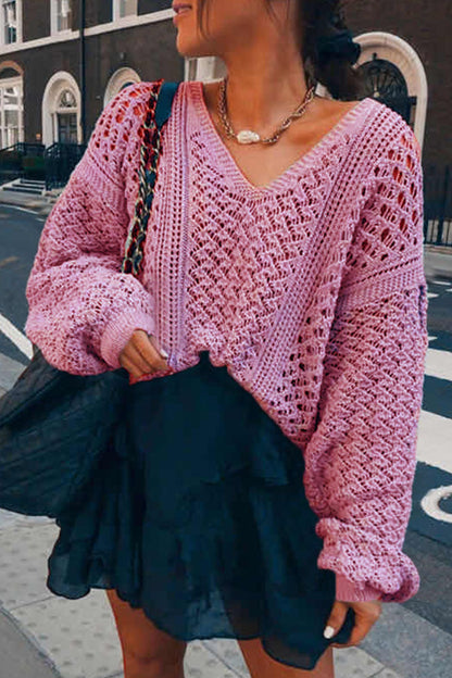 Street V Neck Sweaters(5 Colors)