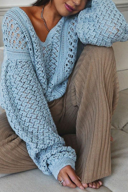 Street V Neck Sweaters(5 Colors)