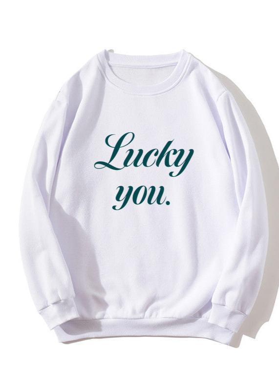 Lucky You Oversized Graphic Sweatshirt