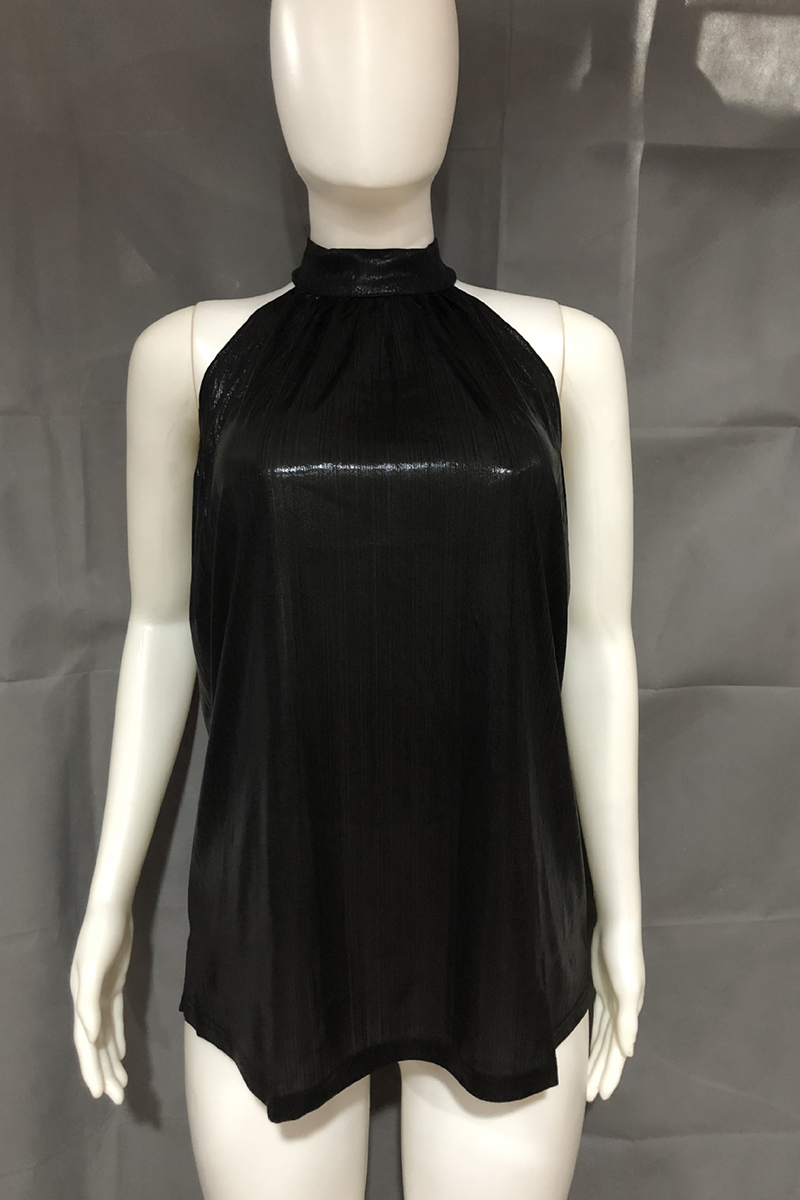 Hollowed Out Zipper T-shirts(3 Colors)