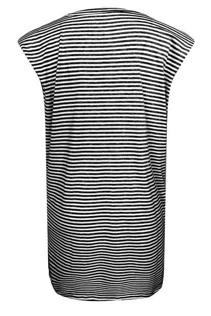 Striped Patchwork O Neck Pencil Skirt Dresses(3 Colors)
