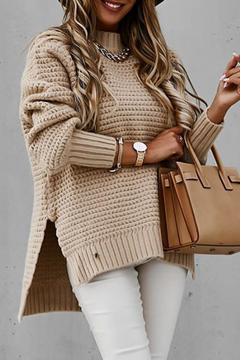 Round Neck Color Sweater(4 Colors)