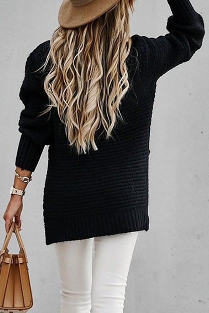 Round Neck Color Sweater(4 Colors)