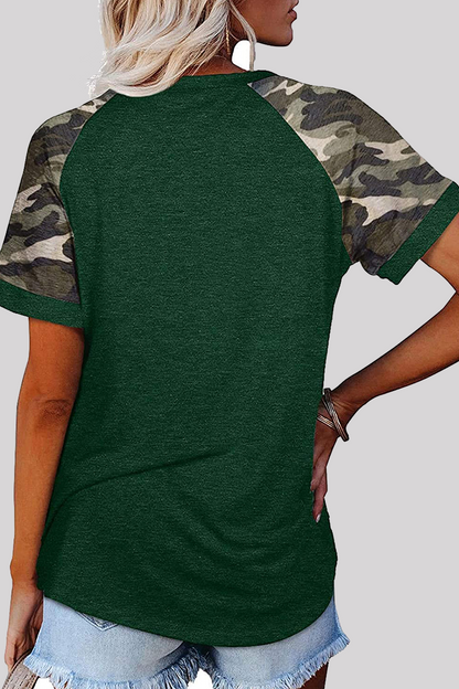 Print Basic O Neck T-shirts(6 Colors)