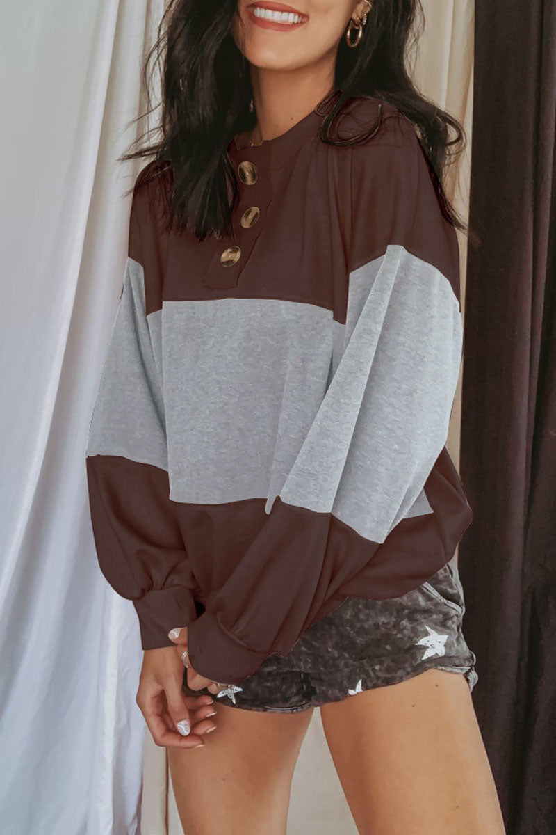 Patchwork O Neck T-shirts