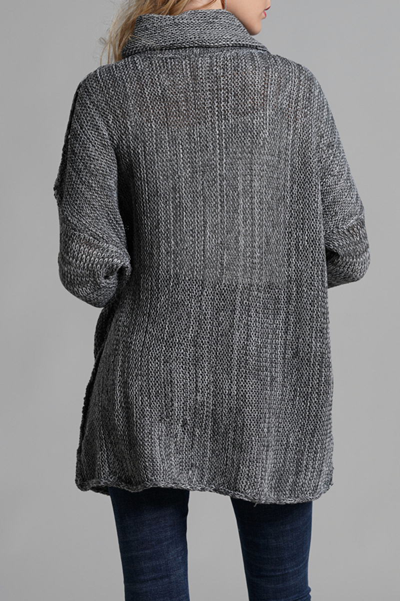 Split Joint Turtleneck Tops Sweater