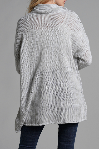 Split Joint Turtleneck Tops Sweater