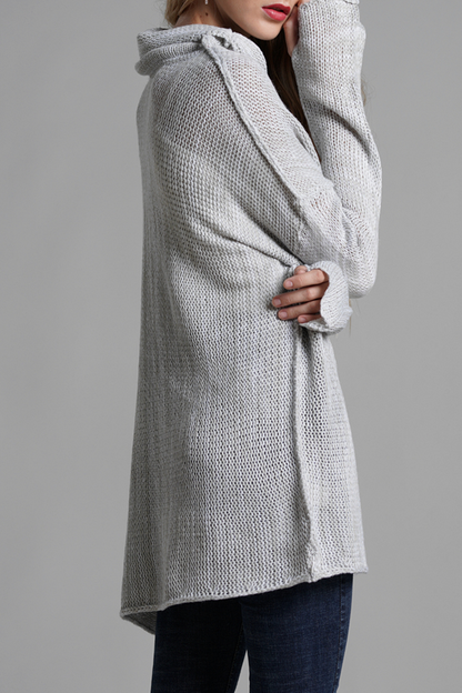 Split Joint Turtleneck Tops Sweater