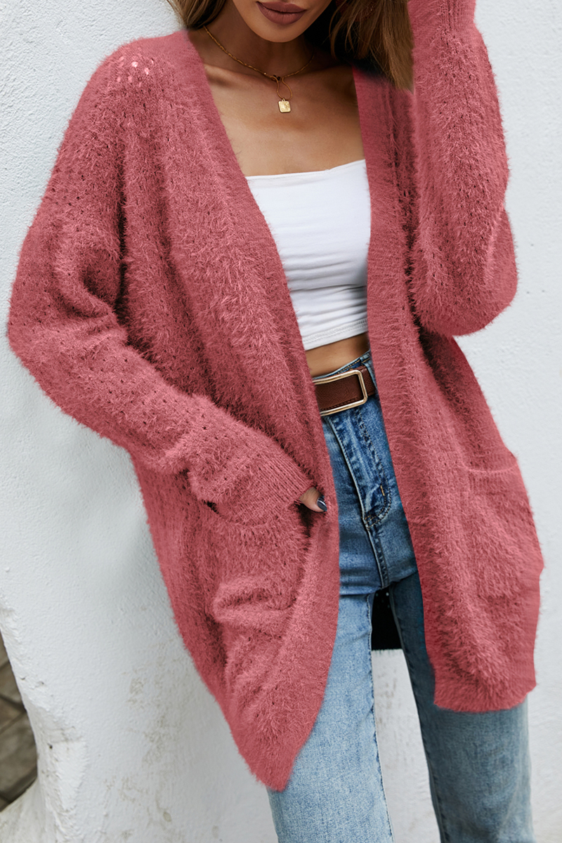 Patchwork Pocket Tops Sweater