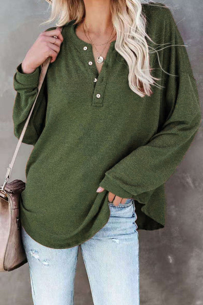Split Joint O Neck T-shirts