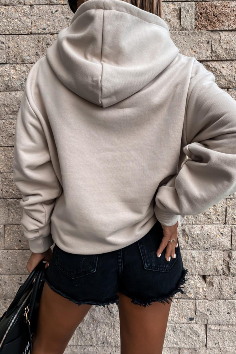Street Patchwork Pocket Hooded Collar Hoodies(4 Colors)