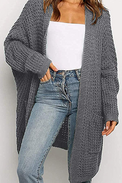 Pocket V Neck Tops Sweater(10 Colors)