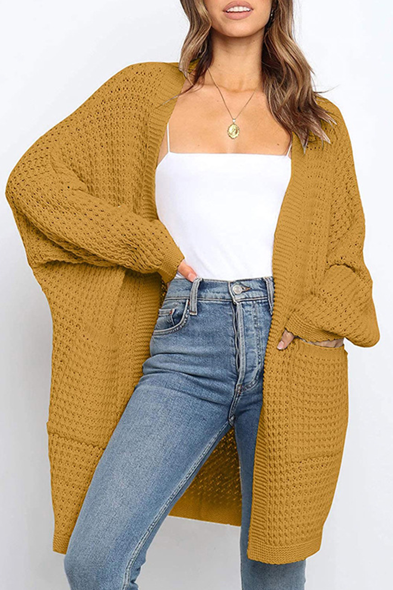 Pocket V Neck Tops Sweater(10 Colors)