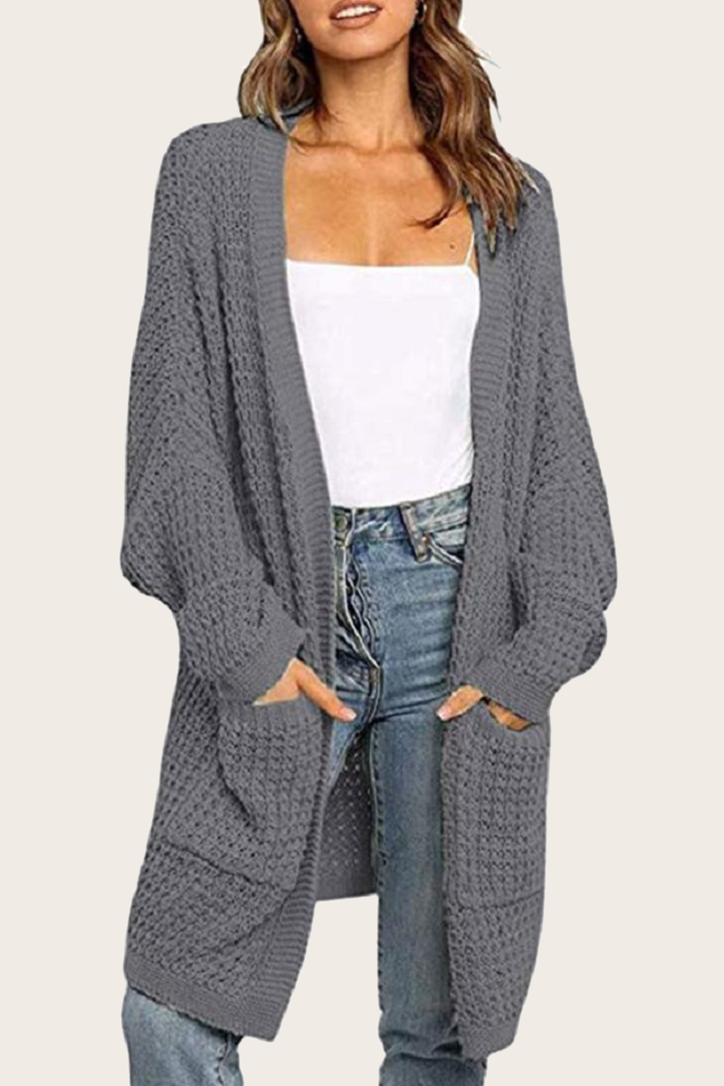 Pocket V Neck Tops Sweater(10 Colors)