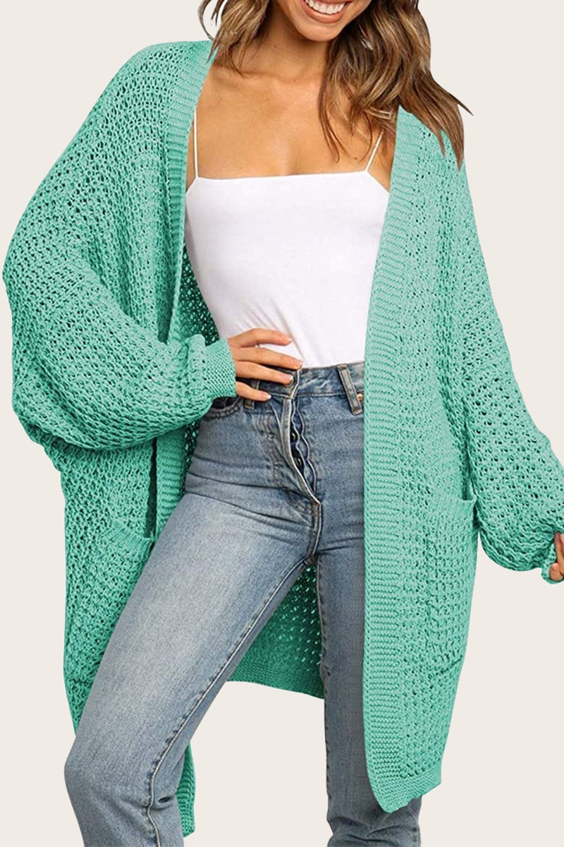 Pocket V Neck Tops Sweater(10 Colors)