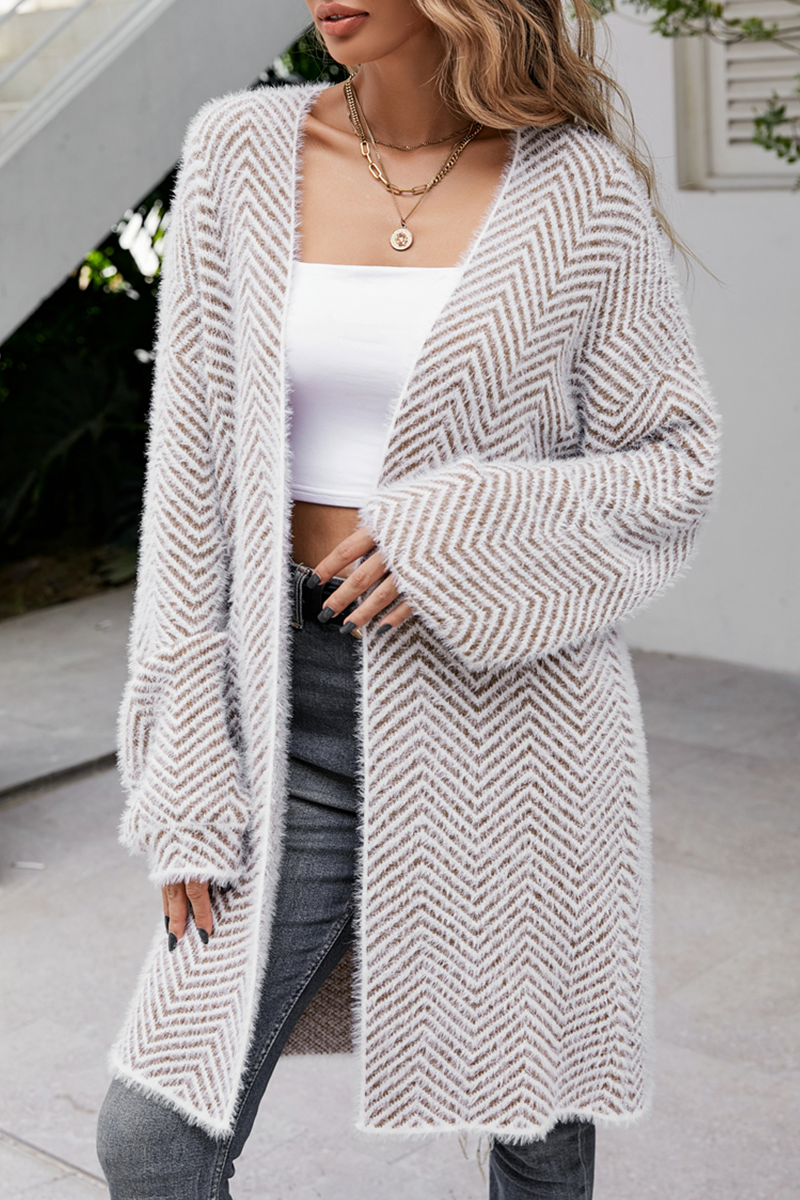 Striped Patchwork Tops Sweater