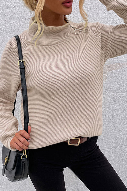 Patchwork Turtleneck Sweaters(7 Colors)