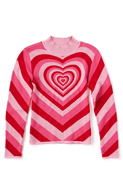 Street Print Patchwork Contrast Half a Turtleneck Tops Sweater(4 Colors)
