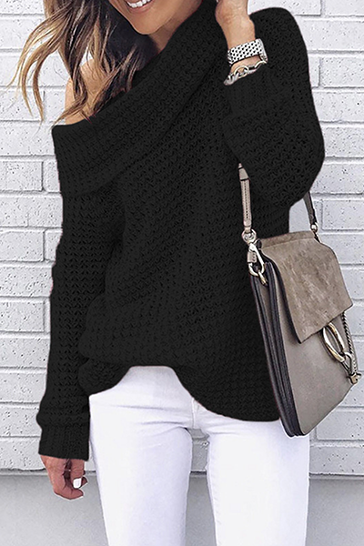 Off the Shoulder Tops Sweater(5 Colors)