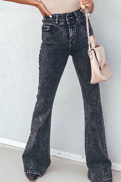 Street Plain Pants High Waist Wide Leg Bottoms Yr0251