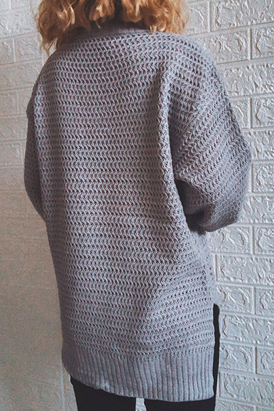 Slit Half a Turtleneck Tops Sweater