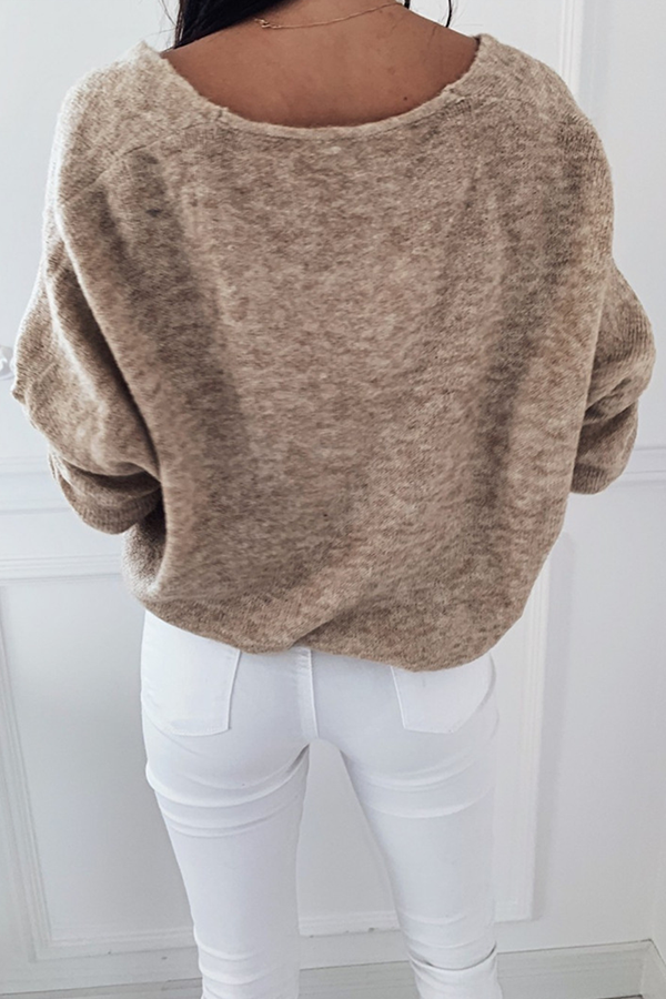 Basic V Neck Sweater(4 Colors)