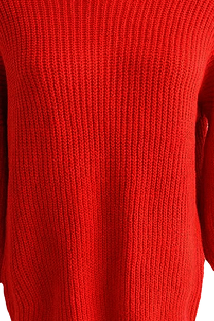 Patchwork Turtleneck Sweater(3 Colors)